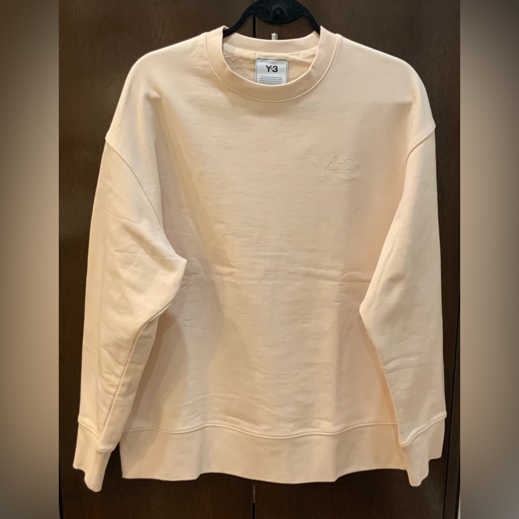 Y-3 Yoji Yamamoto Men's Crewneck Cream Sweat Shirt